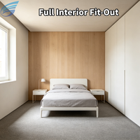 Maison préfabriquée modulaire en conteneur, entièrement meublée, design moderne, pour usage extérieur/entrepôt, solution clé en main