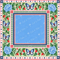 Tapis de mahjong romantique de style parisien 31,5x31,5 pouces, avec bordure florale aquarelle, pour soirée de jeu