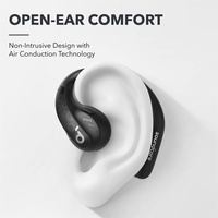 Casque audio ouvert Soundcore AeroFit Pro, étanche IPX5, 46 heures d'autonomie, casque sans fil pour le sport