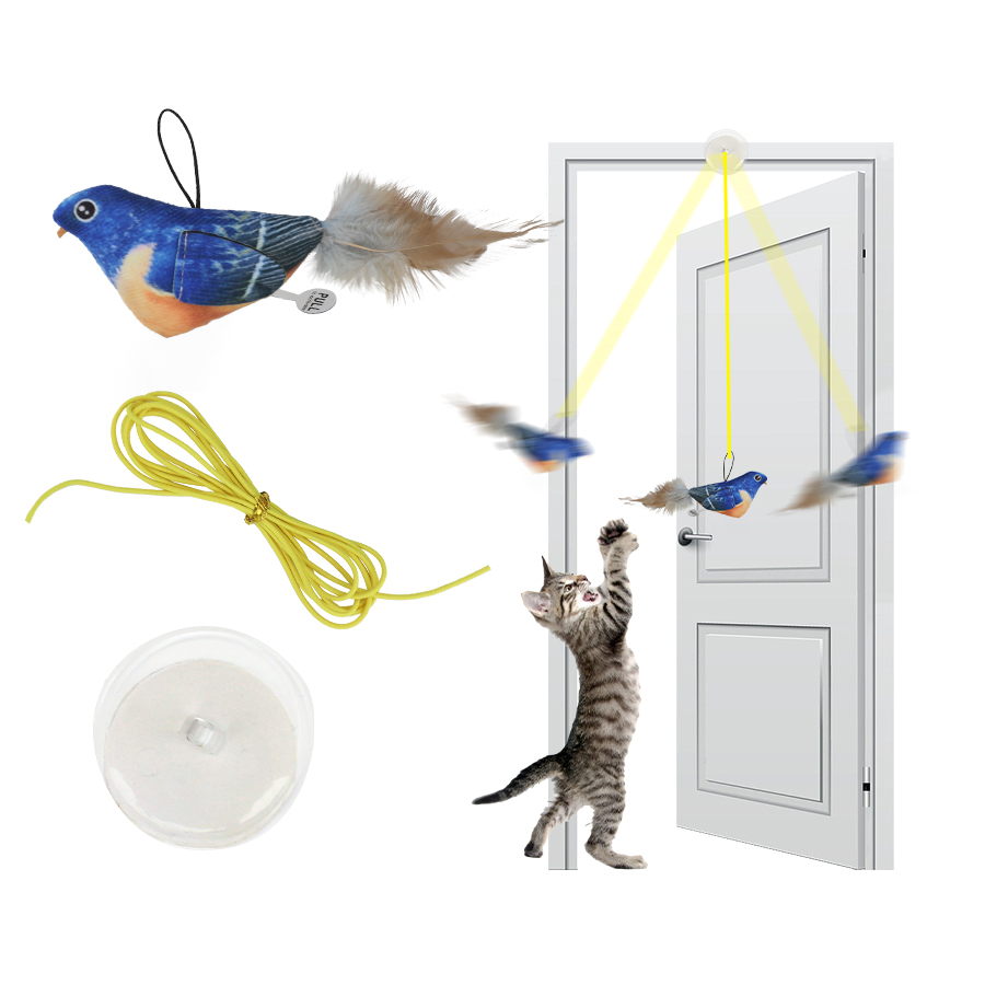 Printed Simulated Vibrating Sound Bird Toy with Lanyard Cat Interactive Toy  Pet Plush Toy| Alibaba.com