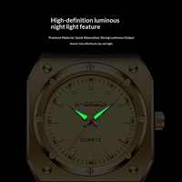 Montre à quartz carrée rétro pour femme X-GEQCK H001, bracelet en acier inoxydable, cadran lumineux, montres à haute valeur esthétique