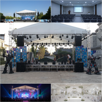 Truss de iluminación de aluminio para exteriores Truss Stage Truss con techo arqueado para espectáculos de eventos de exhibición de conciertos