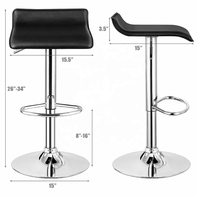 Tabouret de bar pivotant à hauteur réglable en cuir synthétique moderne en gros pour une utilisation en extérieur, en salle de sport, en cuisine commerciale
