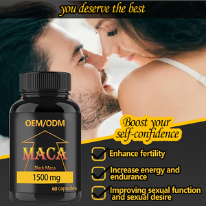 OEM Maca gốc viên nang với <span class=keywords><strong>Panax</strong></span> Ginseng nam sức Khỏe Bổ sung viên nang thảo dược tự nhiên bổ sung Maca viên nang - Product Image 2