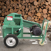 Nouvelle condition petit bloc de bois 3mm sciure de bois biomasse matière première broyeur main pousser Mobile fruits branche bois moteur roulement