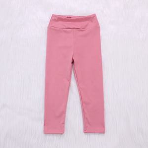 Pantalons de yoga pour bébé Lulu ODM / OEM, mode automne-hiver, couleur unie, doux pour la peau, pantalons de <span class=keywords><strong>sport</strong></span> pour petites filles - Product Image 3