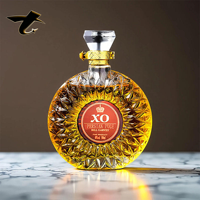 Conteneur à spiritueux en verre carré de qualité supérieure, emballage de luxe pour distillerie et usage domestique