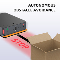 Système de robot AGV commercial à navigation magnétique (fourche 1000x100mm) Précision de 10mm pour les opérations d'entreposage logistique intelligentes