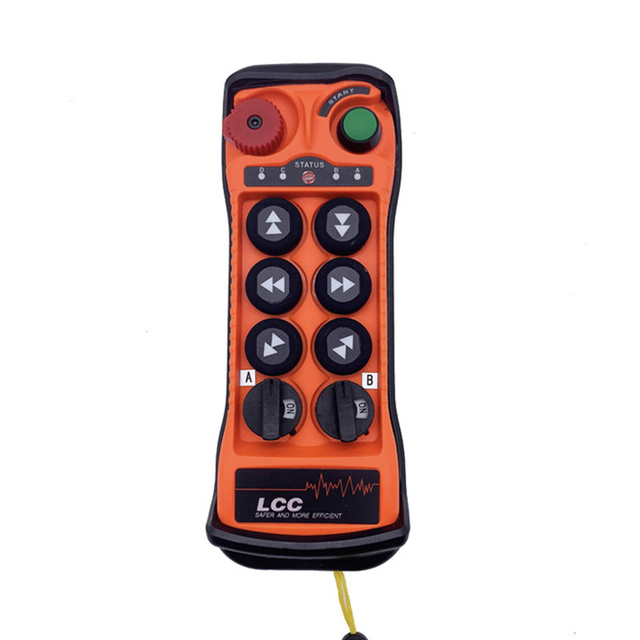 Industrial Wireless Remote Control Construction Cranes Vehicles Hydraulic 6-Joystick FCC/CE Certified 1Year Warranty Q600 DC 24V