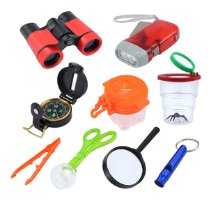 Juegos de aventura para niños, binoculares, linterna, brújula luminosa, lupa para exteriores, acampada, avistamiento de aves, venta al por mayor - Product Image 1