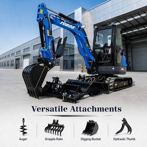 Livraison Gratuite TOROS Mini-Excavatrice sur Chenilles 1 Tonne 2 Tonnes 3,5 Tonnes EPA 5 pour la Construction - Product Image 4