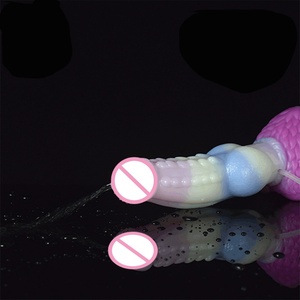 YOCY Enorme Dildo de Fantasía con Forma de Pene Animal y Función de Eyaculación para Mujeres y Hombres, Nudo de Lobo, Tapón Anal de 7CM, Estimulador Vaginal y de Próstata, Sex Shop - Product Image 5