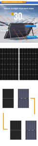 Kit Completo de Paneles Solares Fotovoltaicos Bifaciales para Sistema de Techo Solar Residencial - Product Image 4