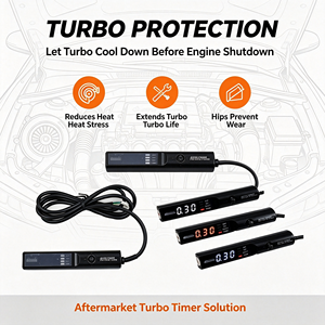Minuteur de turbo universel JDM pour voiture, lumière rouge, blanche et bleue, 12V, affichage numérique LED, 12V, pour APEXI NA & Turbo - Product Image 4