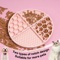 Tapis de léchage pour animaux de compagnie personnalisé, écologique, coloré, en silicone de qualité alimentaire, anti-étouffement, à alimentation lente, pour intérieur et extérieur, avec ventouse