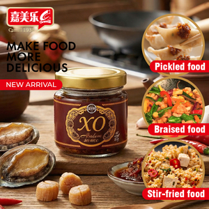 <span class=keywords><strong>Sauce</strong></span> <span class=keywords><strong>XO</strong></span> à l'abalone de qualité supérieure Camill Wholesale 80g Halal Certifiée HACCP Condiment de fruits de mer pour restaurants - Product Image 2
