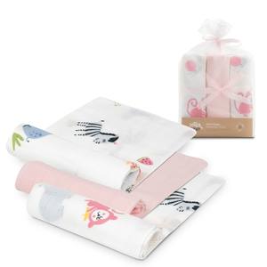 MOD JUNGLA Pack 3-Pañales de Bambú Rosa 55x70 Sacos de Dormir para Bebé - Product Image 1