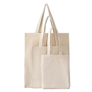 कस्टम लोगो टिकाऊ पुनः प्रयोज्य पर्यावरण के अनुकूल खाली कपास कैनवास टोटे बैग प्रचार व्यवसाय उपहार खरीदारी बैग