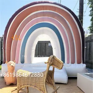 गर्म बिक्री गुलाबी रोमांटिक कूद घर लोकप्रिय Inflatable शादी बाउंसर क्लासिक कूद उछाल घर के लिए बिक्री