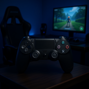 คอนโทรลเลอร์ไร้สายที่ใช้งานร่วมกับ PS4 และ PC พร้อมระบบชาร์จผ่าน USB - Product Image 3