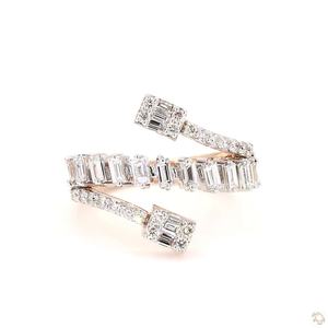 Luxury Diamond Gold Ring for Women Elegant Beautiful Engagement Wedding Gift Fine Jewelry Stylish Shine - Product Image 3