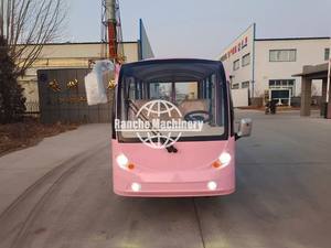 Autobús Turístico Eléctrico Cerrado Rosa de 14 Plazas para Visitas Turísticas en Jardines Temáticos - Product Image 6