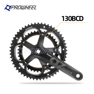 Prowheel Ounce-521-N 170mm 130BCD <span class=keywords><strong>Pédalier</strong></span> de <span class=keywords><strong>vélo</strong></span> de route avec pignons doubles 53/39T Accessoire de chaîne de <span class=keywords><strong>vélo</strong></span> - Product Image 6