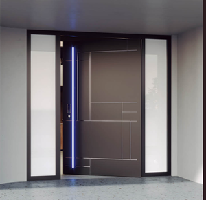 Puerta Pivotante Moderna para Exteriores de Villa, Insonorizada, Impermeable, Antirrobo con Tira de Aluminio, <span class=keywords><strong>Entrada</strong></span> Principal Inteligente - Product Image 5
