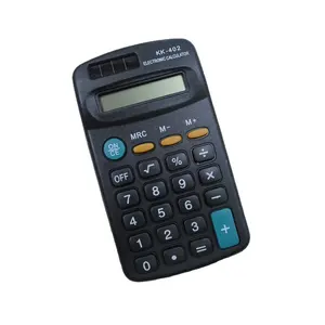 Mini calculatrice électronique de poche, noir, vente en gros, économique