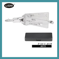 Lishi alat 2-in-1 Lock Pick LISHI HD75 Flat Milling Hon Da, Suzuki, KYMCO, Kawasaki dan alur kanan sepeda motor lainnya 2-in-1