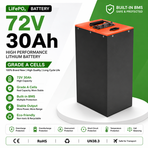 Paquete de Baterías de Iones de Litio de 72V a Prueba de Agua, 30Ah 24S1P 2304Wh, Caja Metálica con BMS BT, Baterías LFP para Vehículos de Dos/Tres Ruedas LFP4850 Fac - Product Image 3