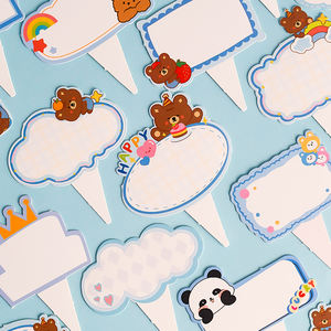 Làm bằng tay Internet người nổi tiếng phim hoạt hình thẻ giấy thiệp chúc mừng với phước lành cho sinh nhật Bánh trang trí món tráng miệng Bảng thẻ - Product Image 5