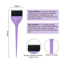 Outils de coiffure professionnels Salon nouveau Logo personnalisé applicateur de cheveux en plastique coloration teinture cheveux teinte brosse pour salon de coiffure NH52A