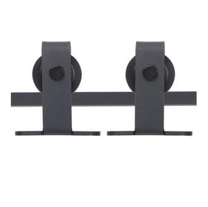 Rueda de Rodamiento Doble WEKIS de Latón Negro Antiguo y Acero al Carbono para Puertas Correderas, Herraje para Puertas de Granero con Tornillo para Uso en Dormitorios y Exteriores - Product Image 3