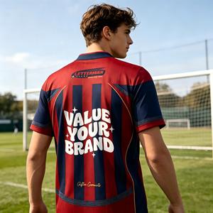 Camiseta de Fútbol Personalizada al por Mayor, Tejido Transpirable de Secado Rápido, Logotipo, Número y Nombre del Equipo Personalizables para Clubes Deportivos - Product Image 4