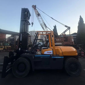 Chariot élévateur à fourche d'occasion de haute qualité, moteur diesel TCM d'origine, 10 tonnes, transpalette motorisé, déplacement latéral de 1,5 m, vente flash - Product Image 1