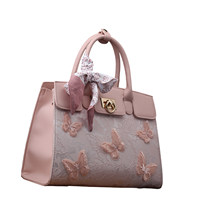 Bolso de Mano Loumixer 2026 para Mujer, Estilo Chino, PU de Alta Calidad, Bordado de Loto Lujoso, Nuevo Diseño de Moda