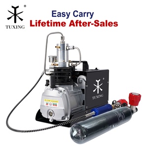 TUXING Original Production Manual Stop 4500psi 300bar High Pressure 220V 110V Snorkeling Paintball Hunting PCP <strong>Air</strong> <strong>Compressors</strong> - Product Image 1