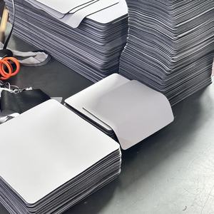 Tapis de souris de jeu XL personnalisable en caoutchouc noir et blanc, motif vague liquide, pour clavier et souris - Product Image 6