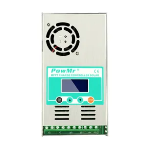 PowMr 60A 12V/24V/36V/48V Auto Solar Charge Controller untuk Panel Sel Surya/Regulator Sistem Daya PV Pengisi Daya Baterai Rumah