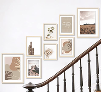 Set Bingkai Foto Kayu Ramah Lingkungan Bergaya Vintage Rustic untuk Kolase Dinding 10 Pcs Bingkai Foto Gaya Farmhouse untuk Digantung