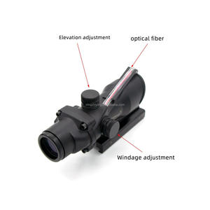 Ống ngắm lăng kính 4x32mm bán buôn nhà máy, ống ngắm sợi quang đỏ xanh thật sự, chống nước, chống va đập, kiểu dáng cổ điển - Product Image 2