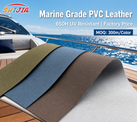 Tissu vinyle PVC de qualité marine en gros, résistant aux UV 650H+, imperméable, pour sièges de yacht, intérieur de camping-car et mobilier d'extérieur