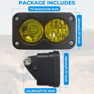 Luz de Trabajo LED Blanca y Amarilla de 3 Pulgadas y 20 W, Luz <span class=keywords><strong>Antiniebla</strong></span> Impermeable, <span class=keywords><strong>Faros</strong></span> Delanteros para Motocicleta Surron Talaria Baja - Product Image 3
