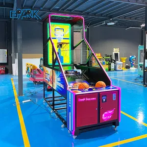 Mesin Permainan Dalam Ruangan Arcade Led Mesin Permainan Basket Menembak Arcade