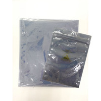 Sac de protection ouvert sur le dessus Sac antistatique Logo jaune Imprimé Gris Argent Sac Zip Emballage de protection
