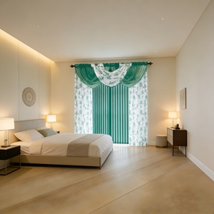 Rideaux en tulle transparents à fleurs de luxe, 7 pièces, pour <span class=keywords><strong>salon</strong></span> - Product Image 1