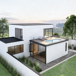 Gazebo et pergola en alliage d'aluminium et verre trempé, auvent électrique, <span class=keywords><strong>solarium</strong></span>, protection solaire pour terrasse - Product Image 4