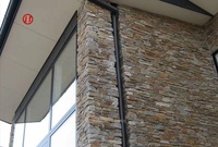 PIERRE EMPILLÉE EN QUARTZITE ROUILLÉE 8X24"
