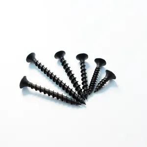 Handan Fasteners Factory High quality galvanized black phosphate gypsum drywall screws for metal